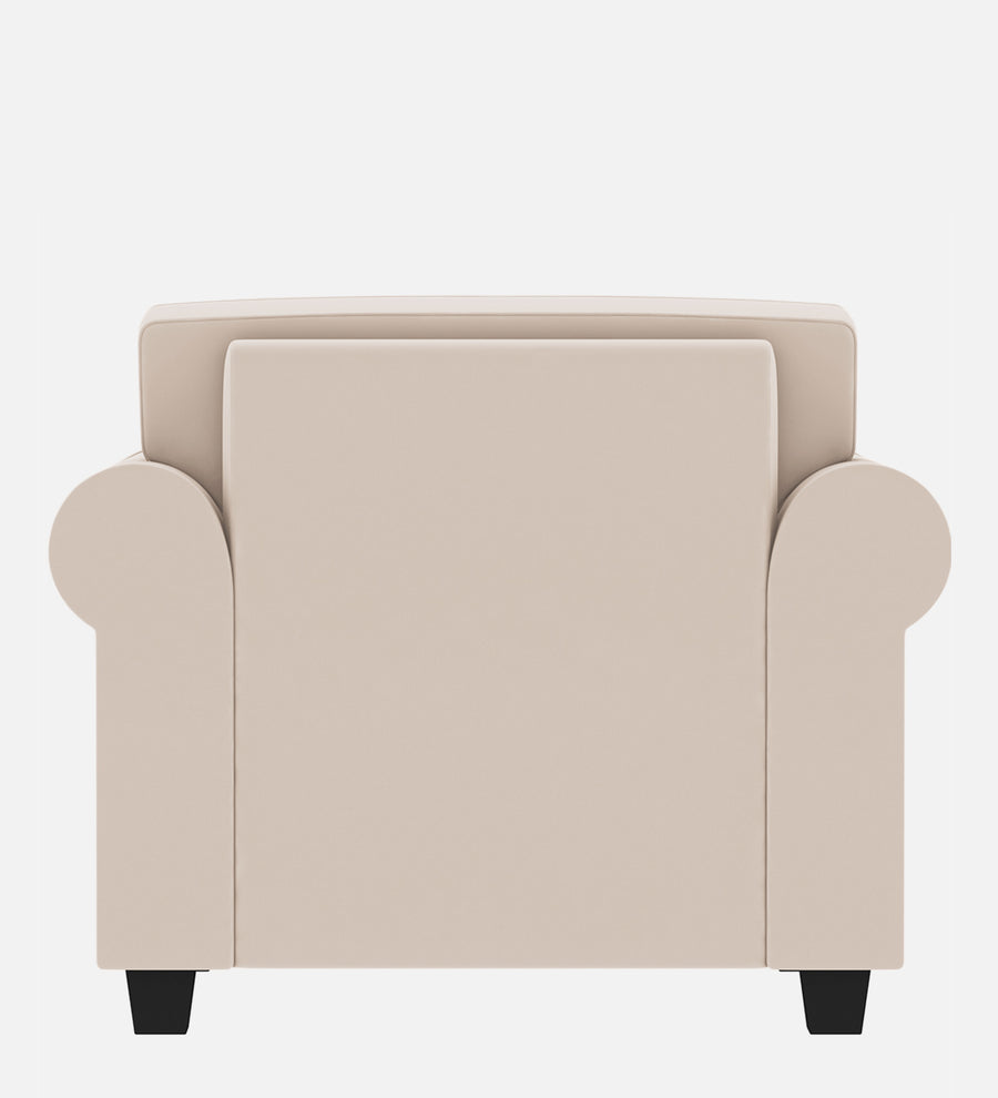 Numonk Velvet 1 Seater Sofa In Camel Beige Colour - Febonic Living