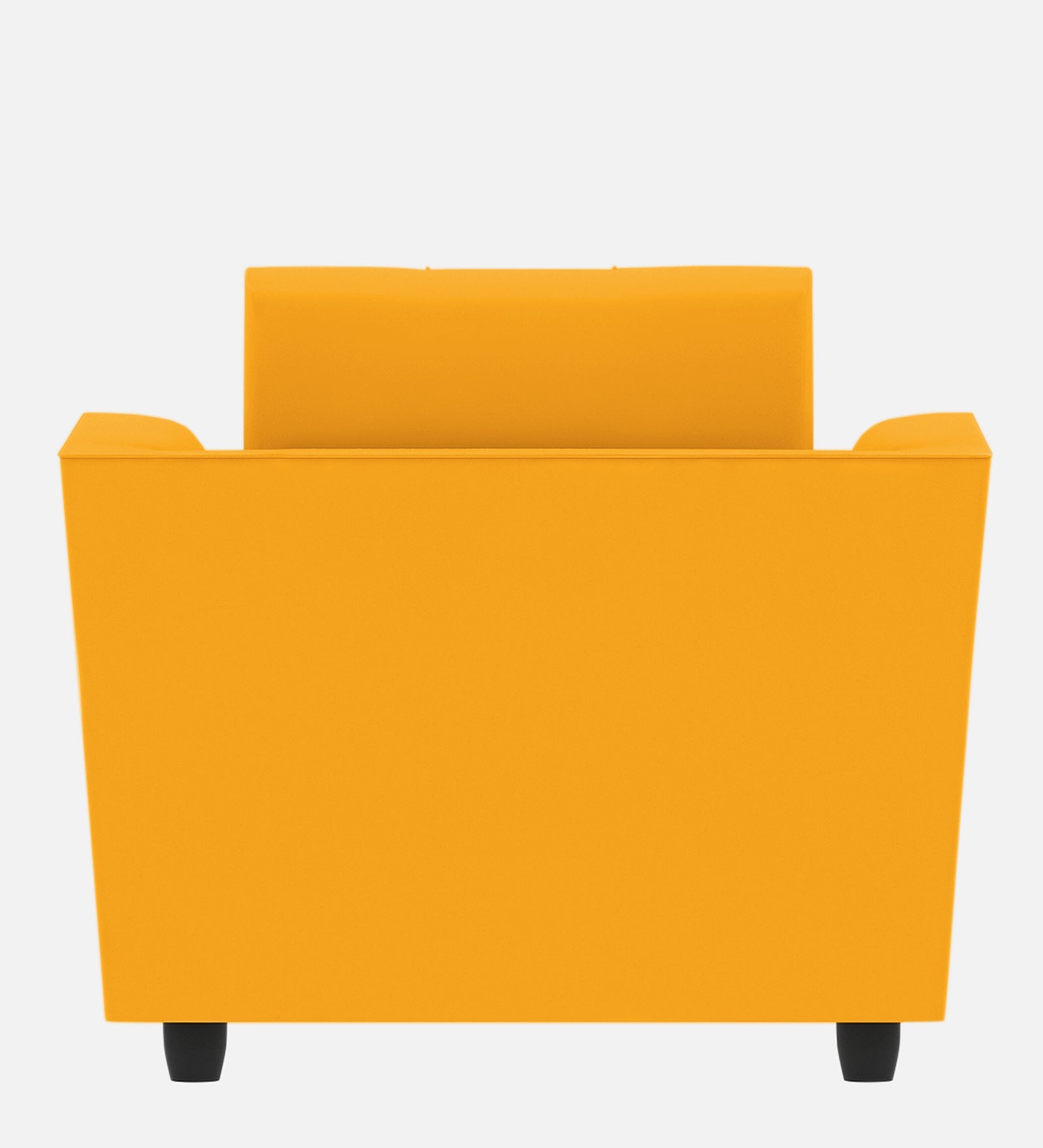 Nestin Velvet 1 Seater Sofa in Safforn Yellow Colour