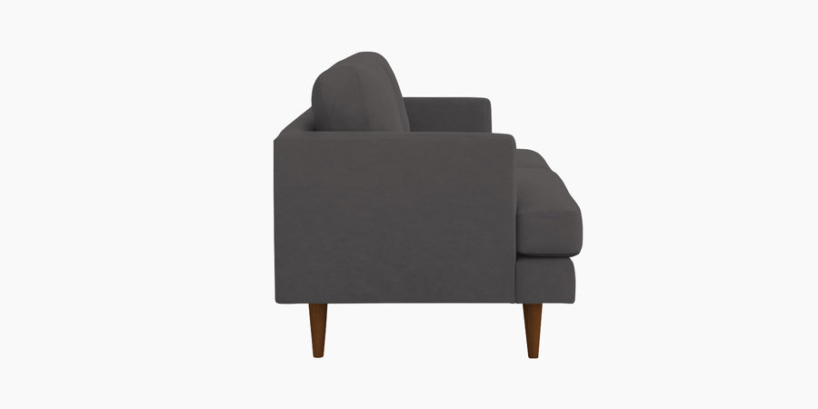 Motra Velvet 3 Seater Sofa In Davy Grey Colour - Febonic Living