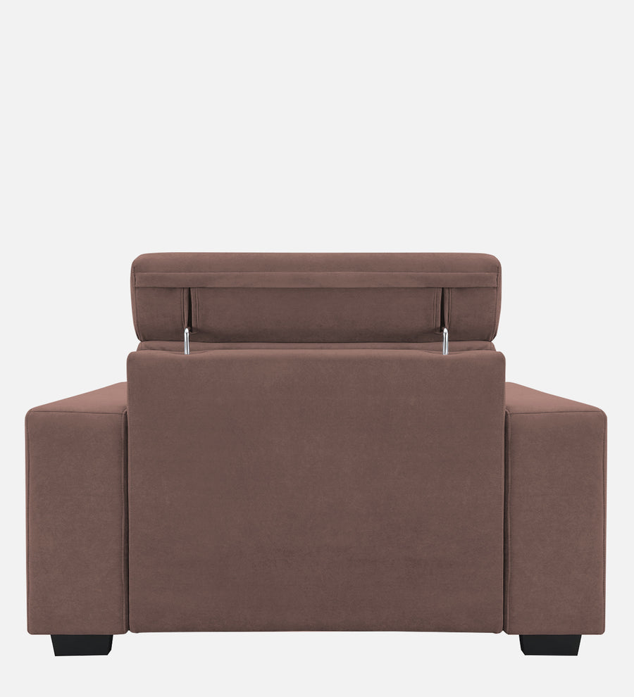 Hiro Fabric 1 Seater Sofa In Berry Wine Colour - Febonic Living