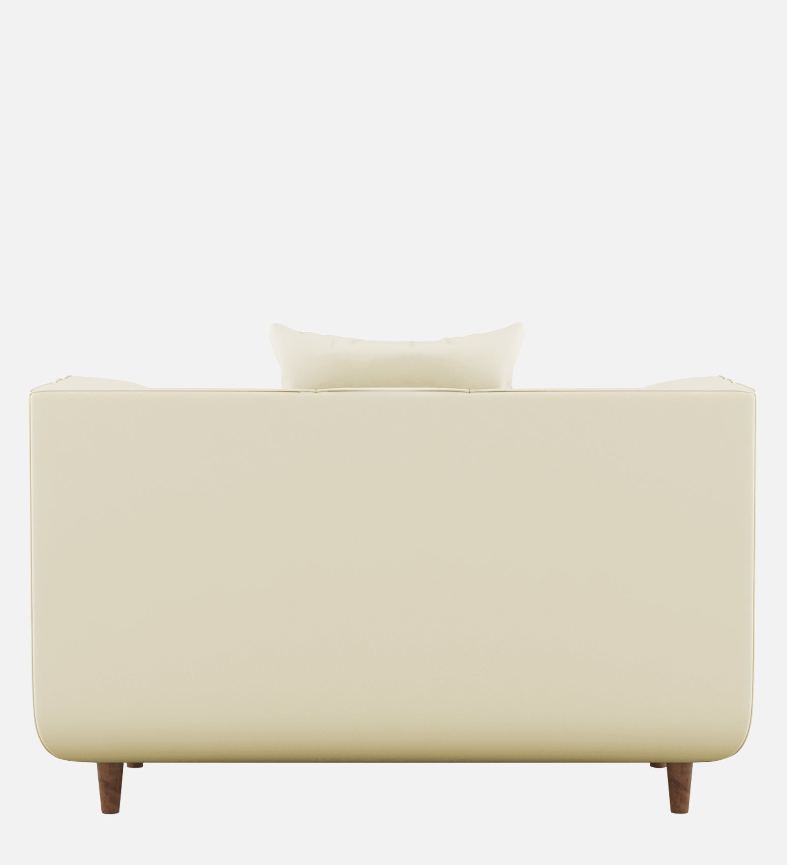 Sumo Velvet 1 Seater Sofa in Warm White Colour