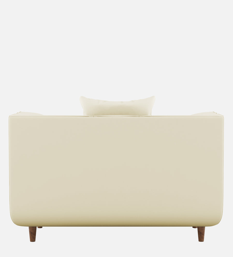 Sumo Velvet 1 Seater Sofa In Warm White Colour - Febonic Living
