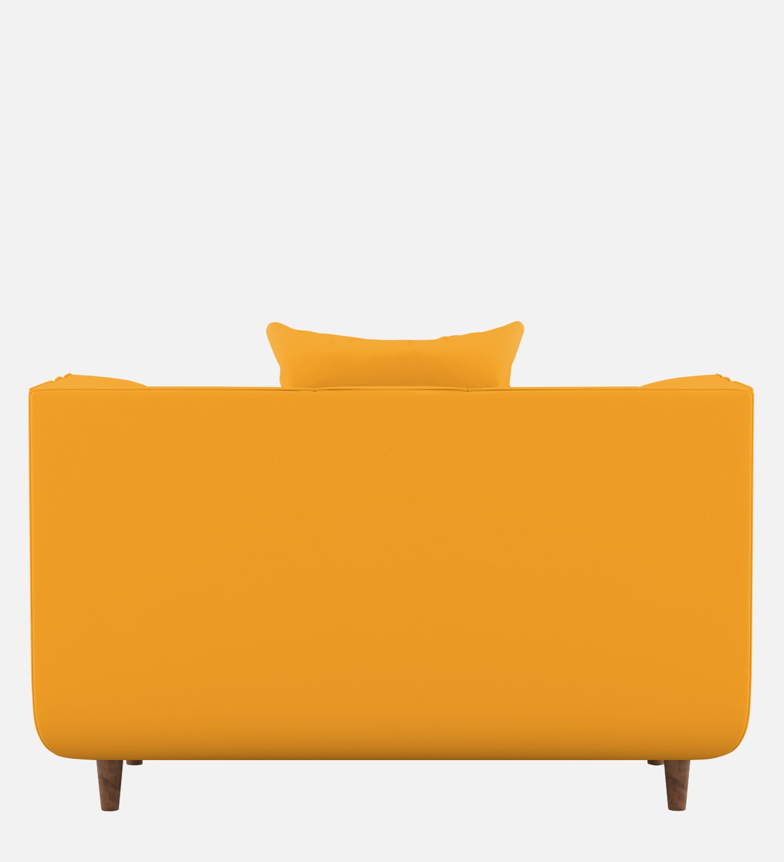 Sumo Velvet 1 Seater Sofa in Safforn Yellow Colour