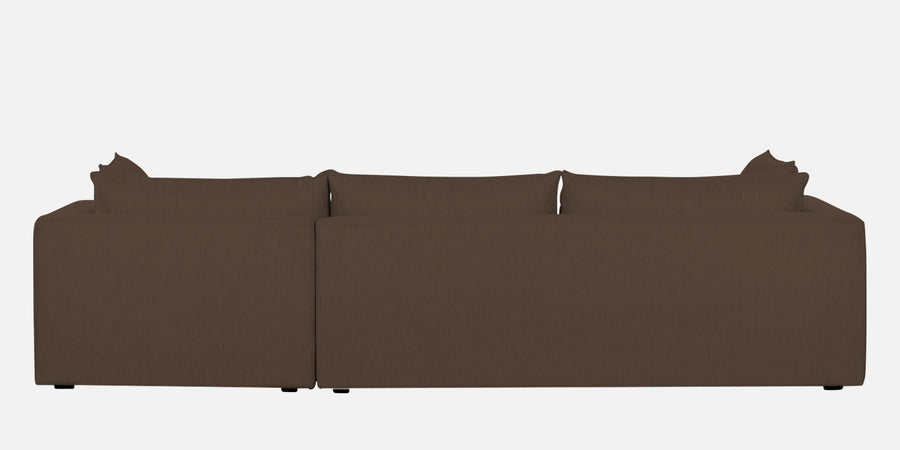 Ziggy Fabric Rhs Sectional Sofa 3 Lounger In Rosy Brown Colour - Febonic Living