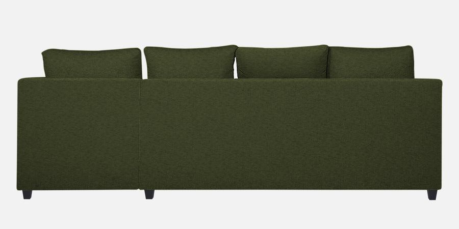 Nebula Fabric Lhs Sectional Sofa 3 Lounger In Olive Green Colour - Febonic Living
