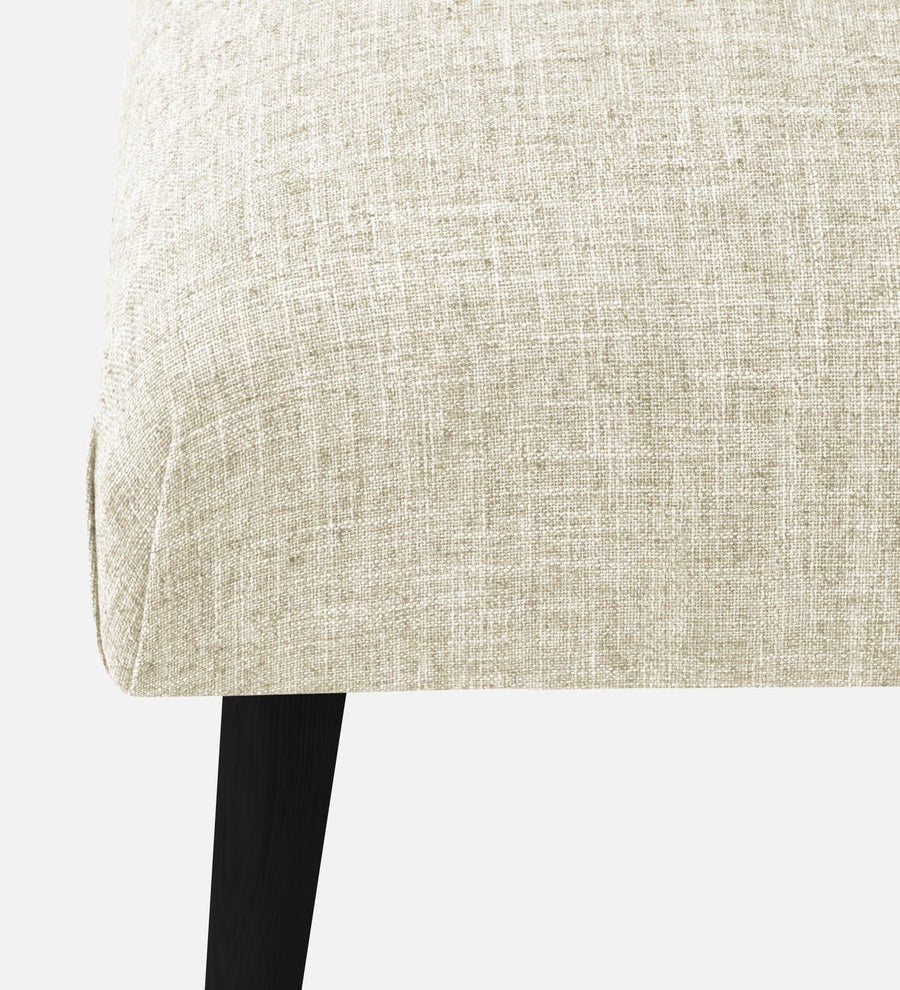 Adon Velvet Bench In Warm White Colour - Febonic Living