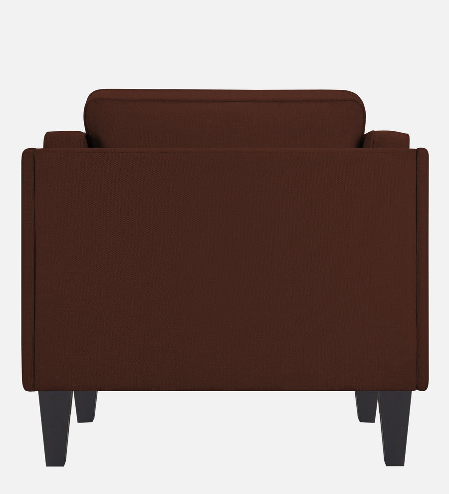 Siddy Fabric 1 Seater Sofa In Coffee Brown Colour - Febonic Living