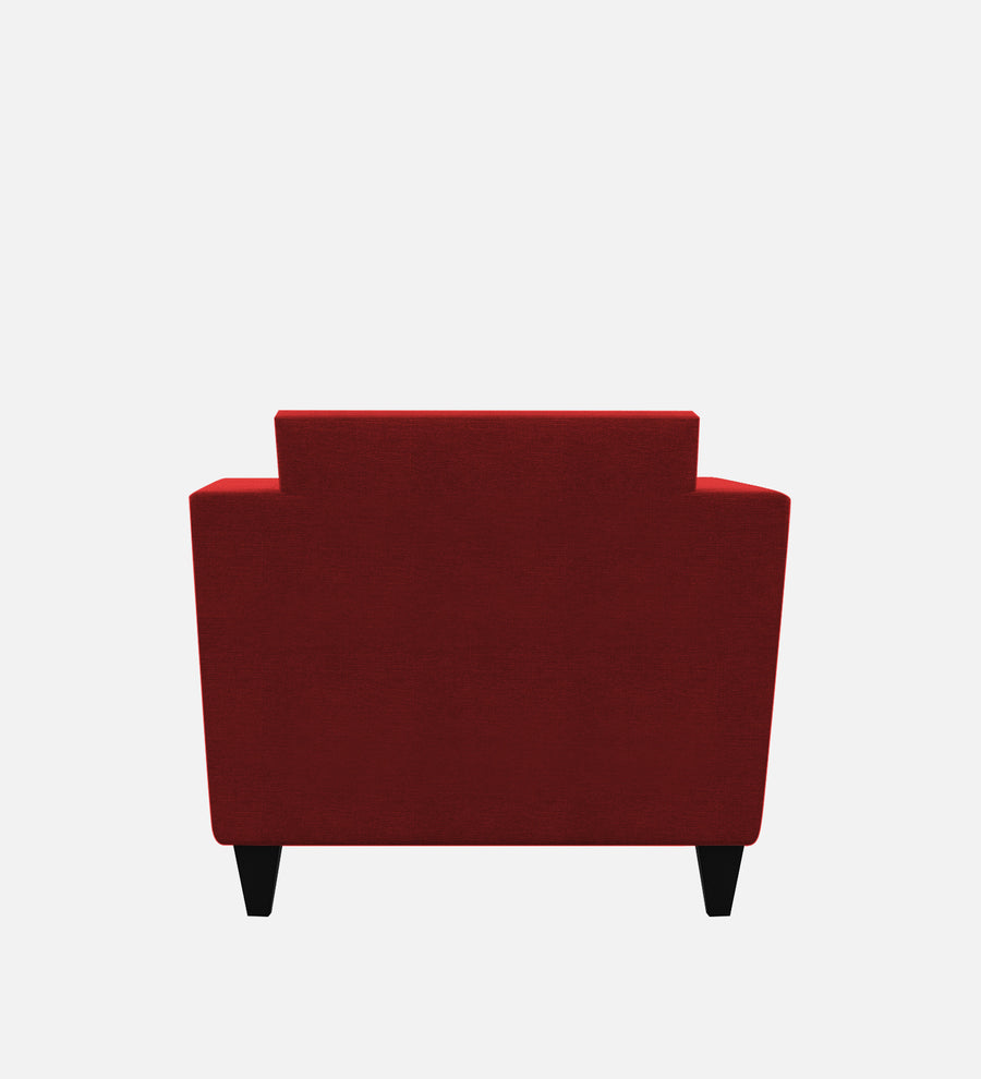 Tokyo Fabric 1 Seater Sofa In Blood Maroon Colour - Febonic Living