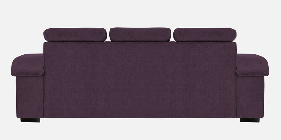 Draco Fabric 3 Seater Sofa In Greek Purple Colour - Febonic Living