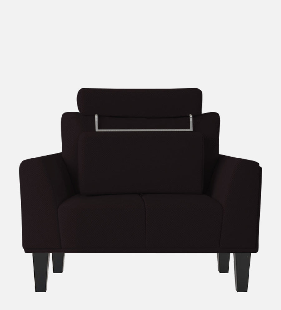 Como Fabric 1 Seater Sofa In Cara Brown Colour - Febonic Living