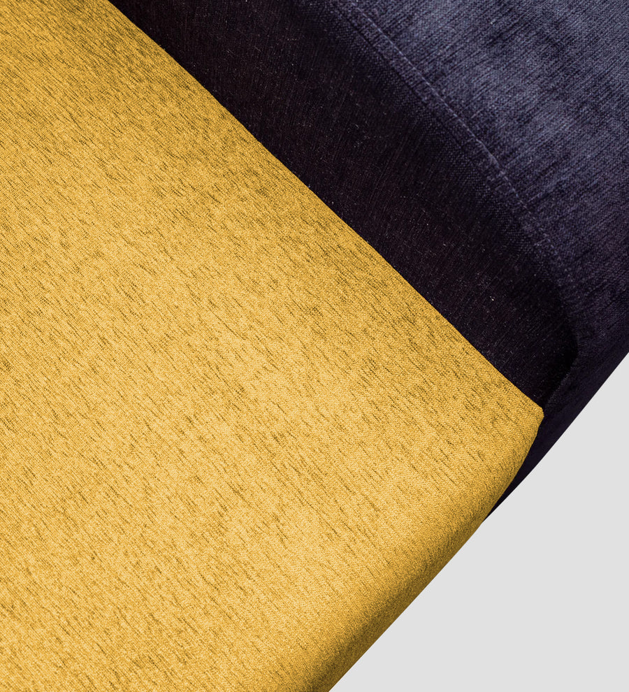 Alex Fabric 1 Seater Sofa In Bold Yellow Colour - Febonic Living