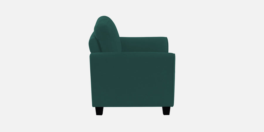 Daroo Velvet 3 Seater Sofa In Pine Green Colour - Febonic Living