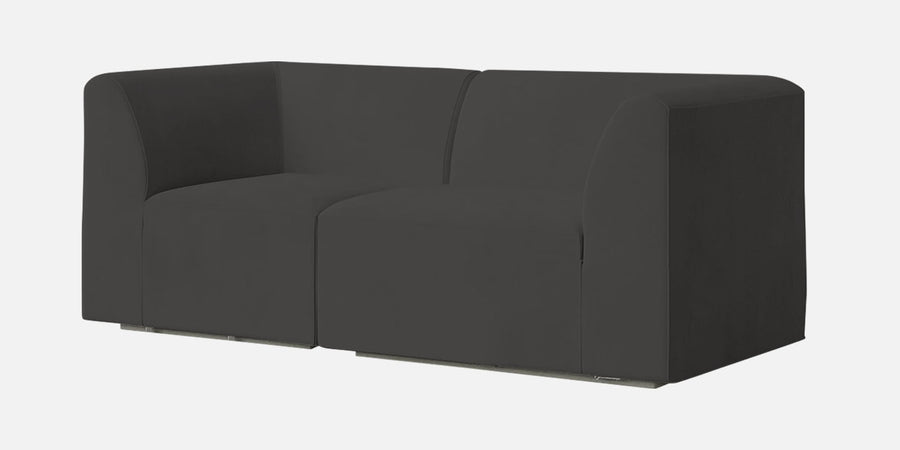 Bufa Velvet 2 Seater Sofa In Hory Grey Colour - Febonic Living