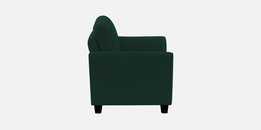 Daroo Velvet 3 Seater Sofa In Forest Green Colour - Febonic Living