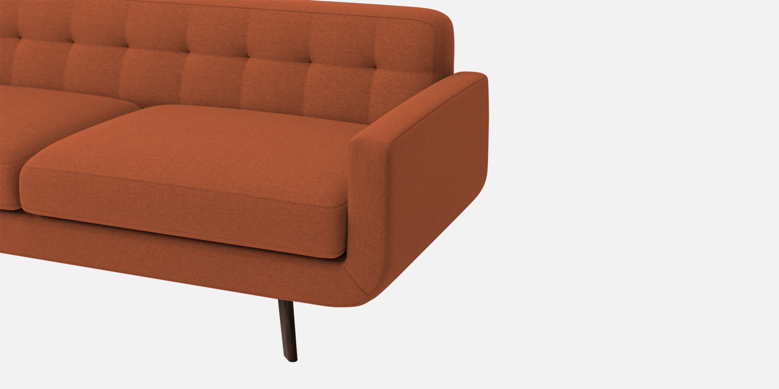 Marsela Fabric 3 Seater Sofa in Royal Orange Colour