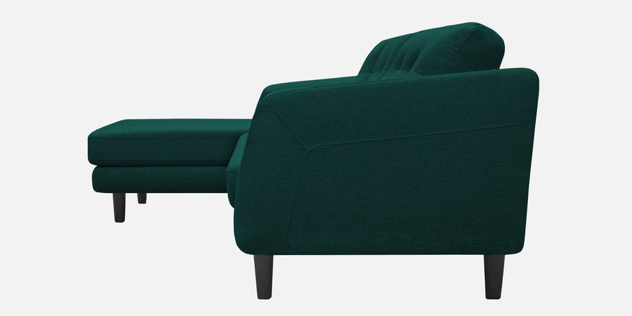 Natasha Velvet Rhs Sectional Sofa 3 Lounger In Forest Green Colour - Febonic Living