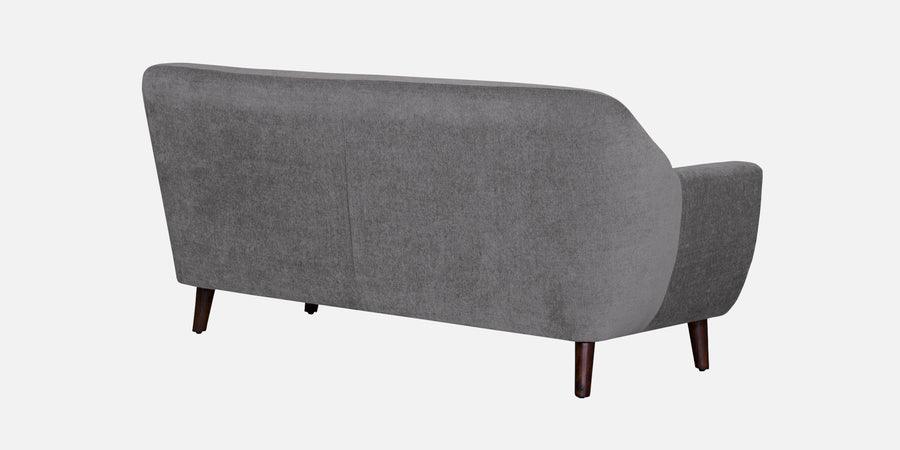 German Fabric 3 Seater Sofa In Sudo Grey Colour - Febonic Living