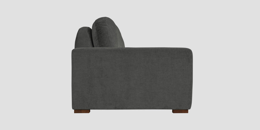 Dara Fabric 2 Seater Sofa In Charcoal Grey Colour - Febonic Living
