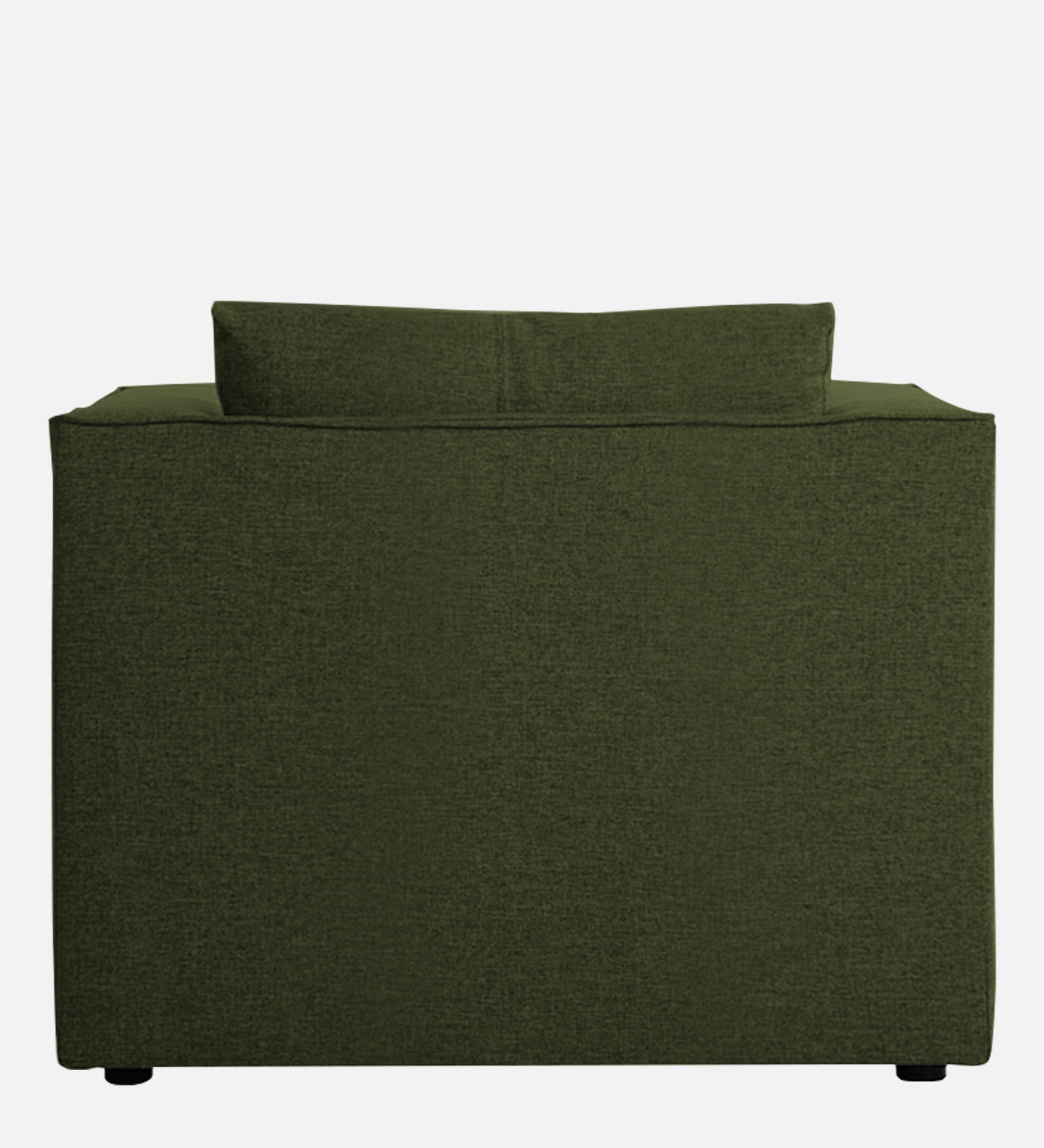 Kenia Fabric 1 Seater Convertible Sofa Cum Bed in Olive Green Colour