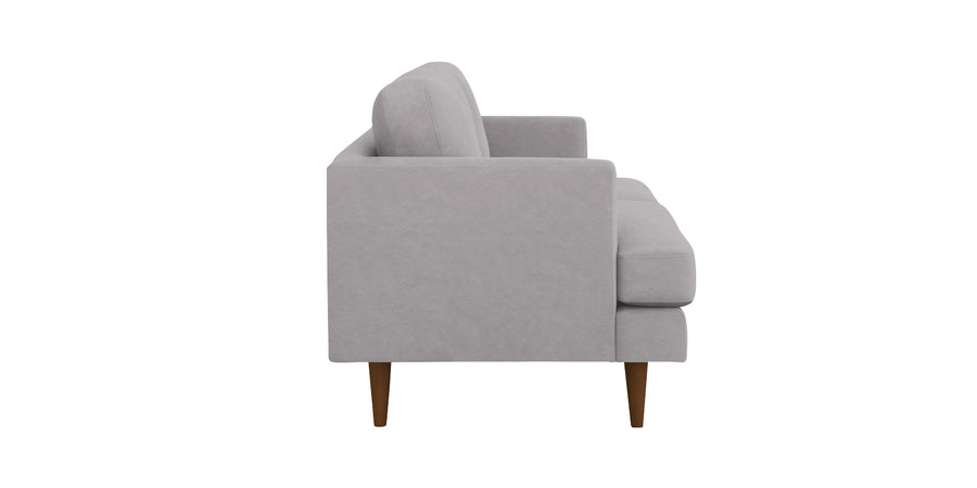 Motra Velvet 3 Seater Sofa In Concrete Grey Colour - Febonic Living