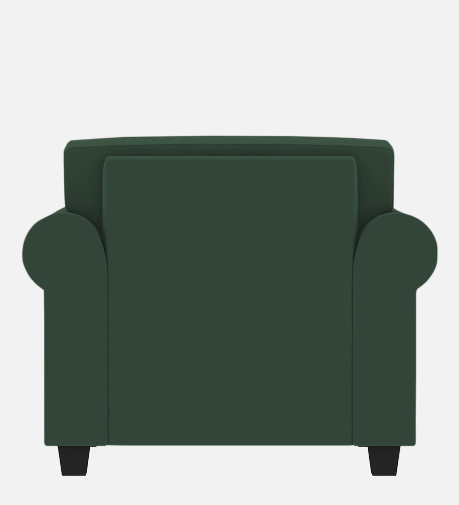 Numonk Velvet 1 Seater Sofa In Amazon Green Colour - Febonic Living