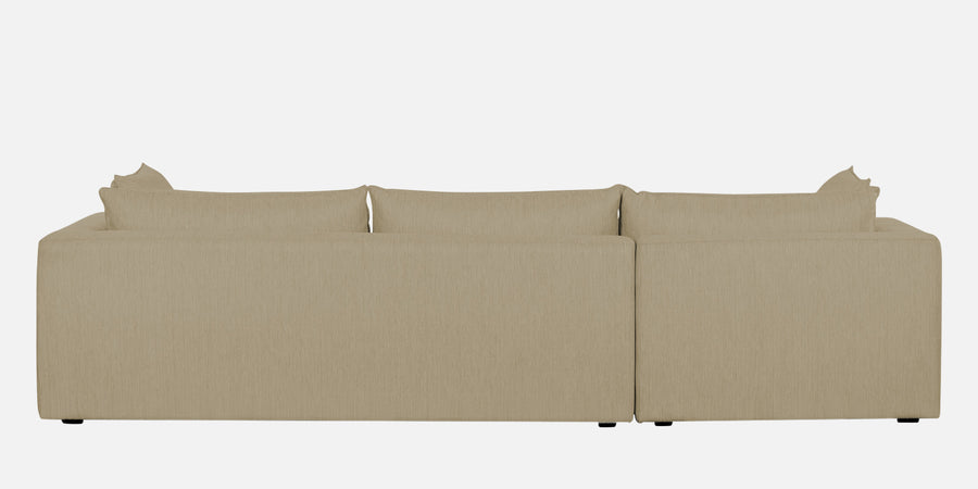 Ziggy Fabric Lhs Sectional Sofa 3 Lounger In Honey Beige Colour - Febonic Living