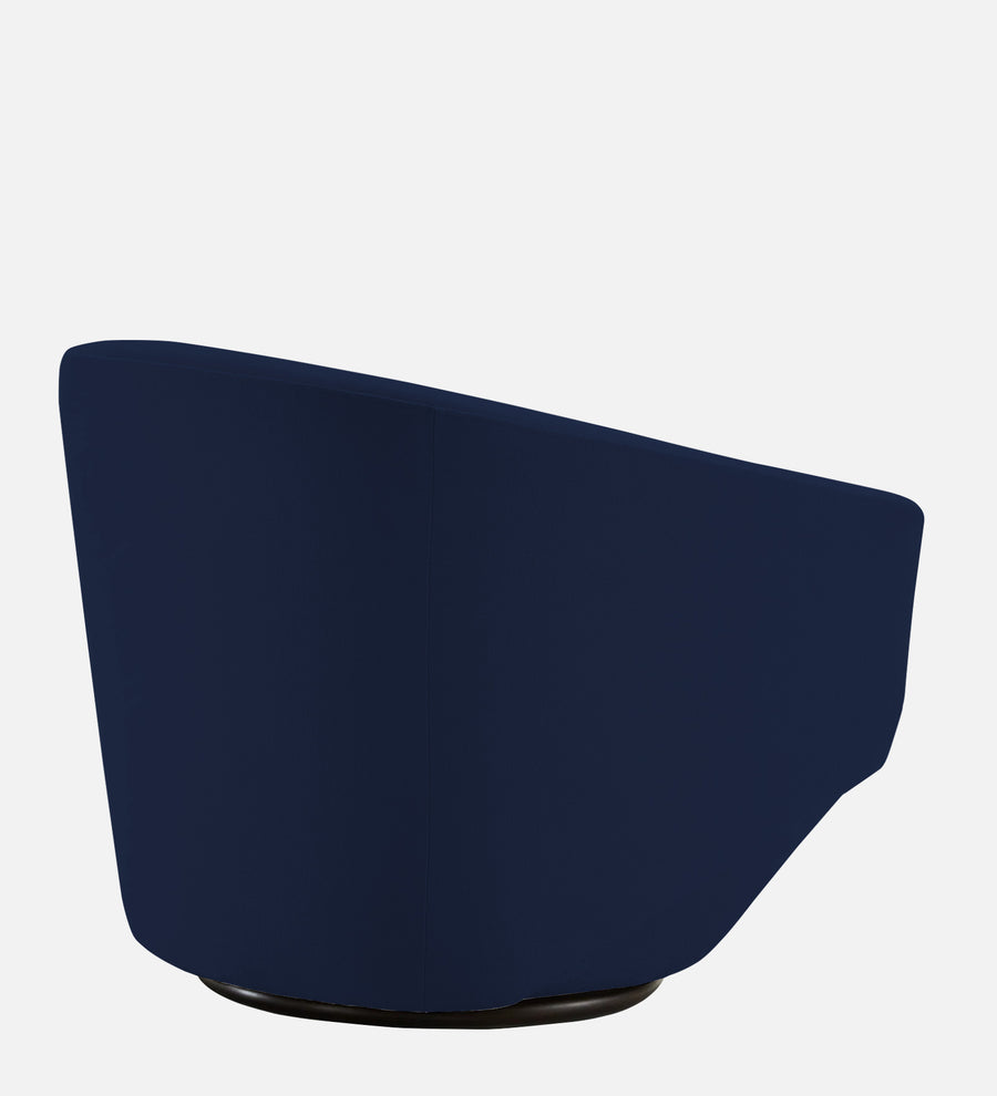 Haddie Velvet Swivel Chair In Indigo Blue Colour - Febonic Living