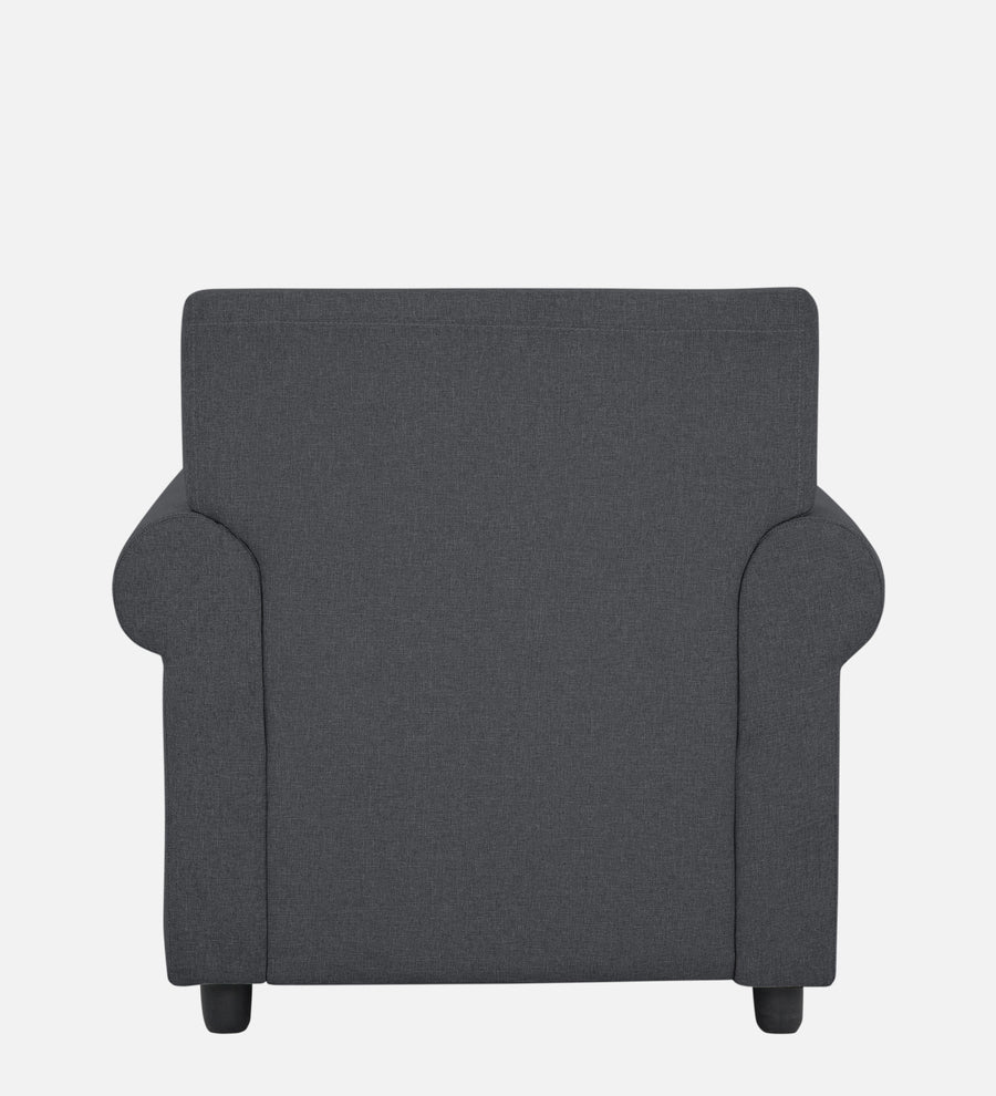 Ribby Fabric 1 Seater Sofa In Maba Grey Colour - Febonic Living