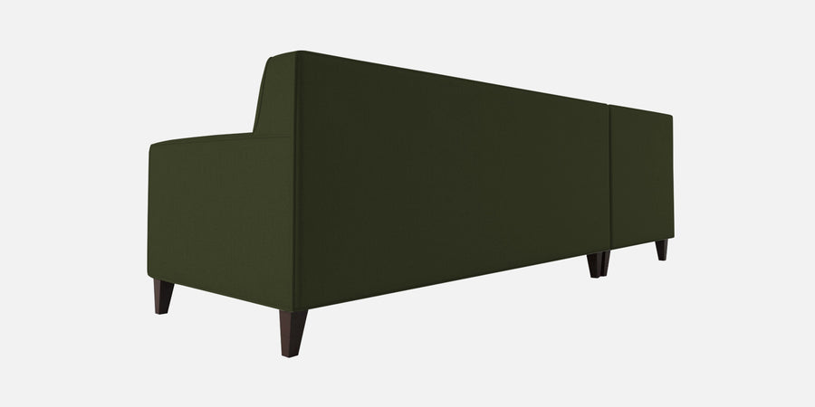 Miller Fabric Rhs Sectional Sofa 3 Lounger In Olive Green Colour - Febonic Living