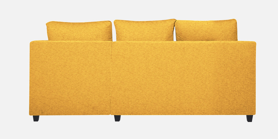 Nebula Fabric Lhs Sectional Sofa 2 Lounger In Bold Yellow Colour - Febonic Living