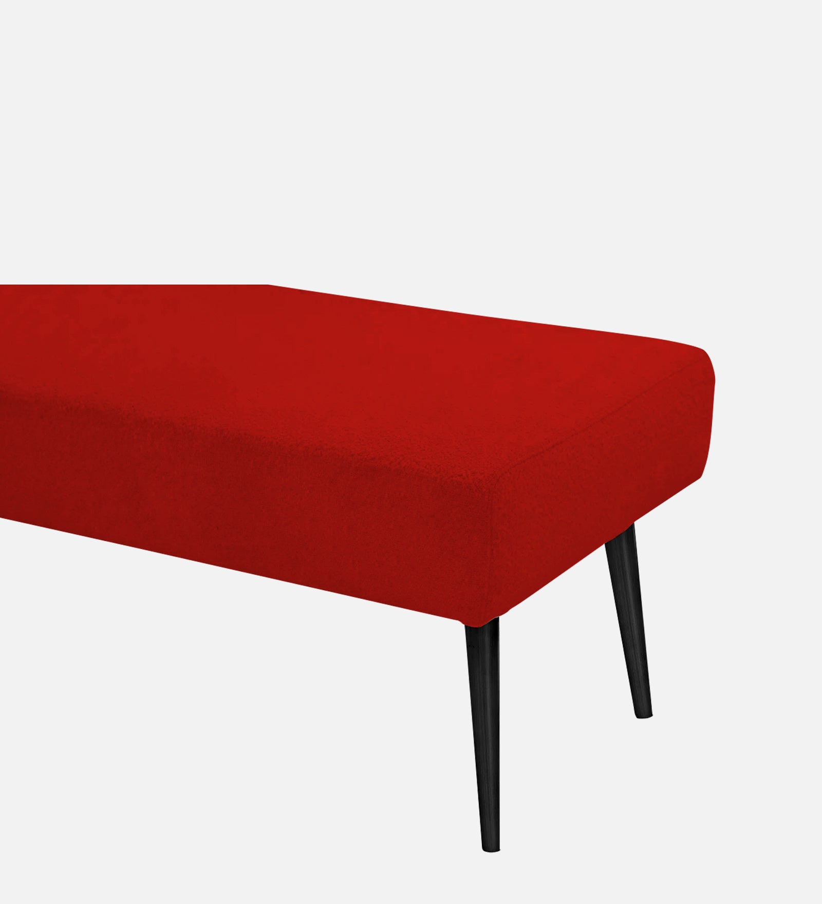 Orbit Fabric Bench In Ruby Red Colour