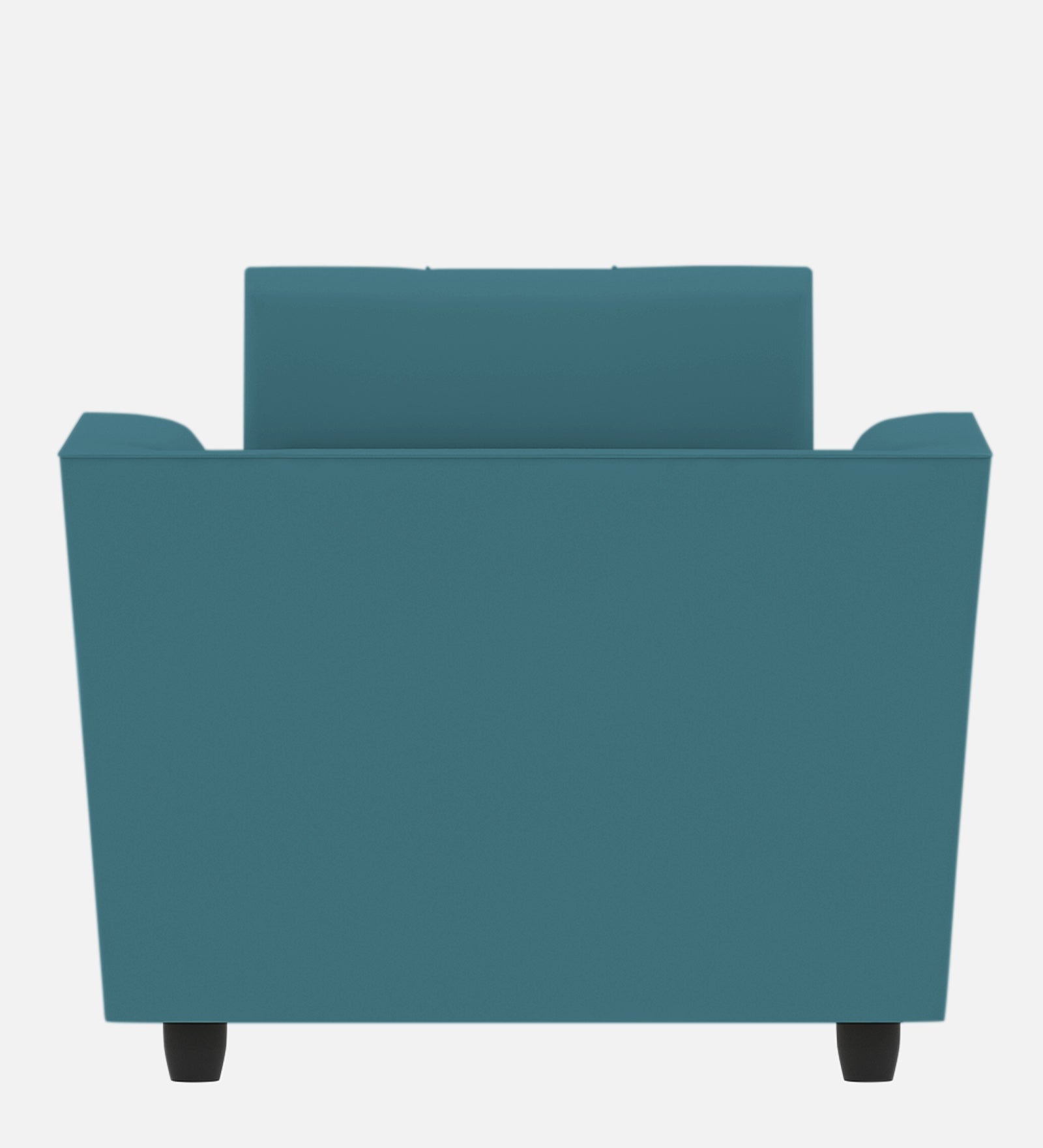 Nestin Velvet 1 Seater Sofa in Aqua Blue Colour