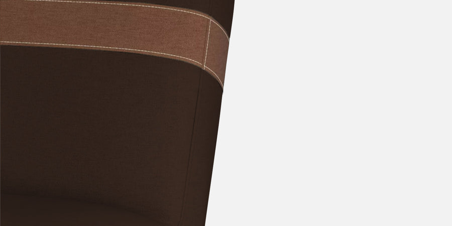Vedan Fabric 3 Seater Convertible Sofa Cum Bed In Cidar Brown Colour - Febonic Living