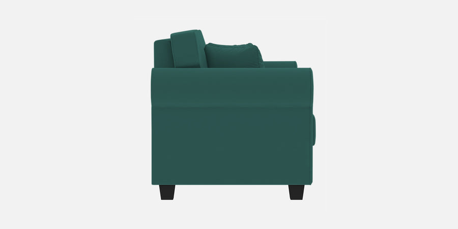 Numonk Velvet 3 Seater Sofa In Pine Green Colour - Febonic Living