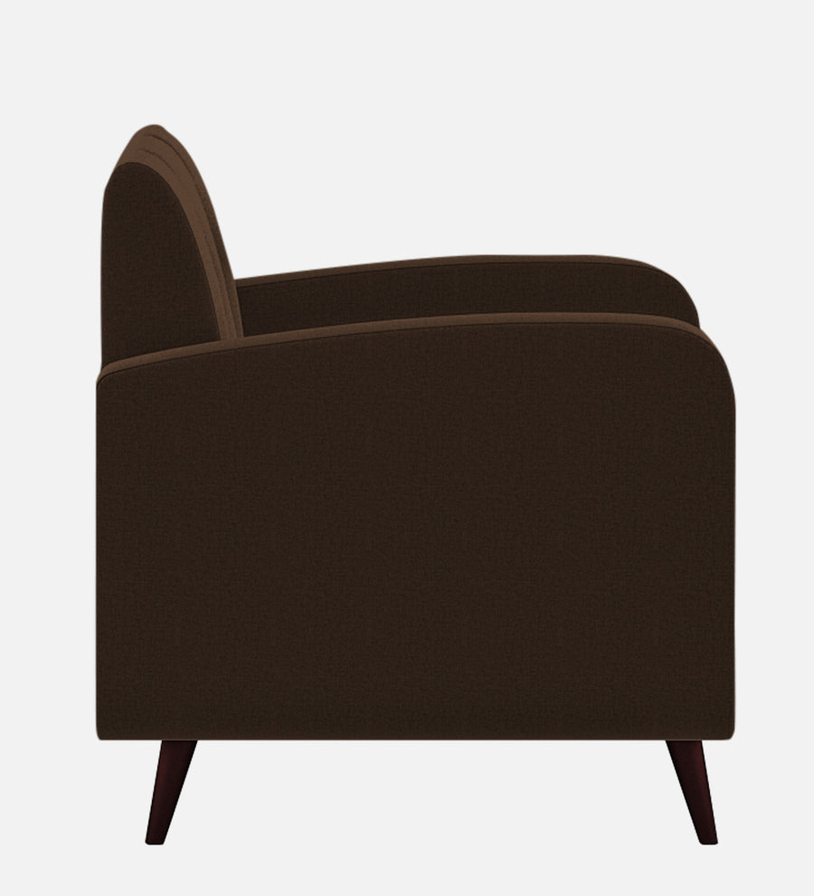 Wiki Velvet 1 Seater Sofa In Chocolate Brown Colour - Febonic Living