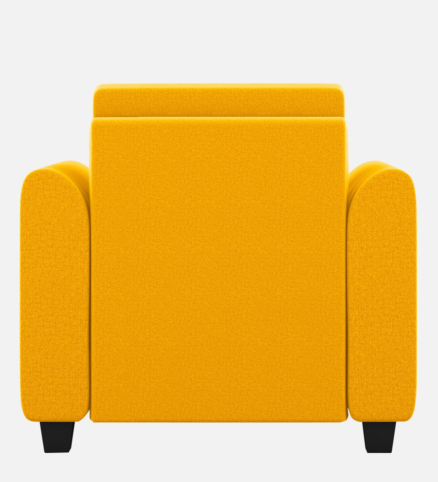 Cosmic Fabric 1 Seater Sofa In Bold Yellow Colour - Febonic Living