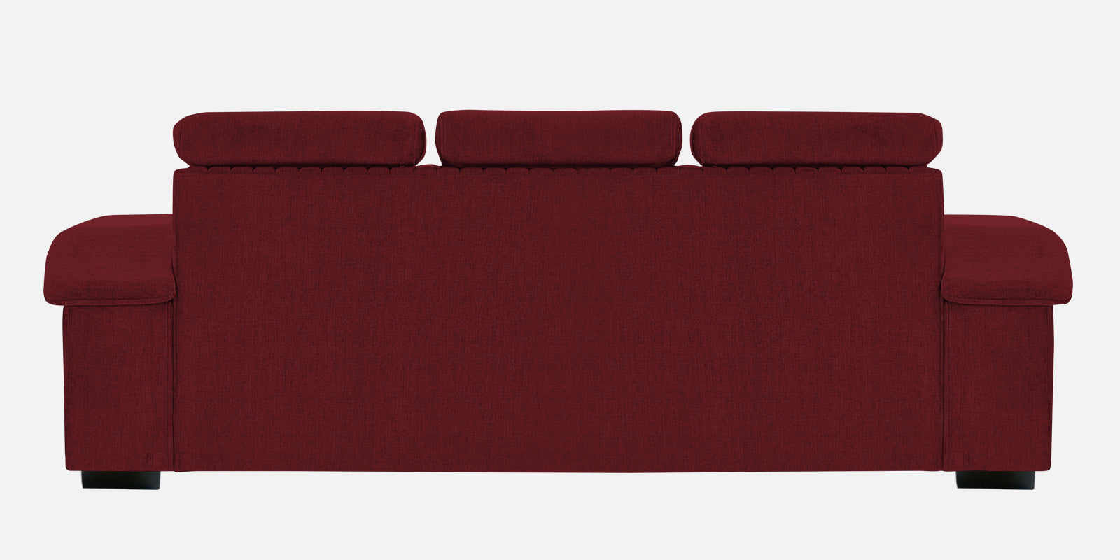Draco Fabric 3 Seater Sofa In Blood Maroon Colour - Febonic Living