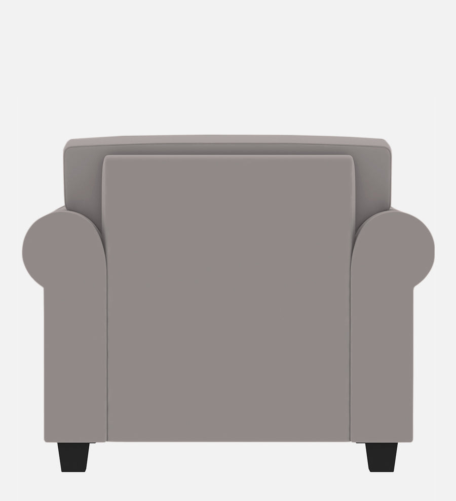 Numonk Velvet 1 Seater Sofa In Pearl Grey Colour - Febonic Living
