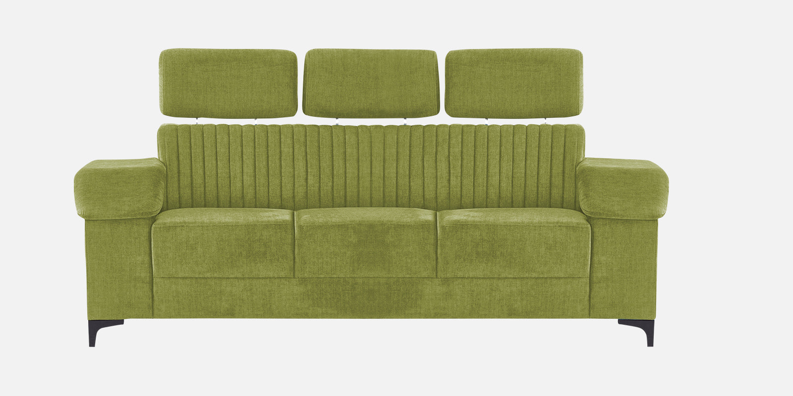 Draco Fabric 3 Seater Sofa in Lime Green Colour