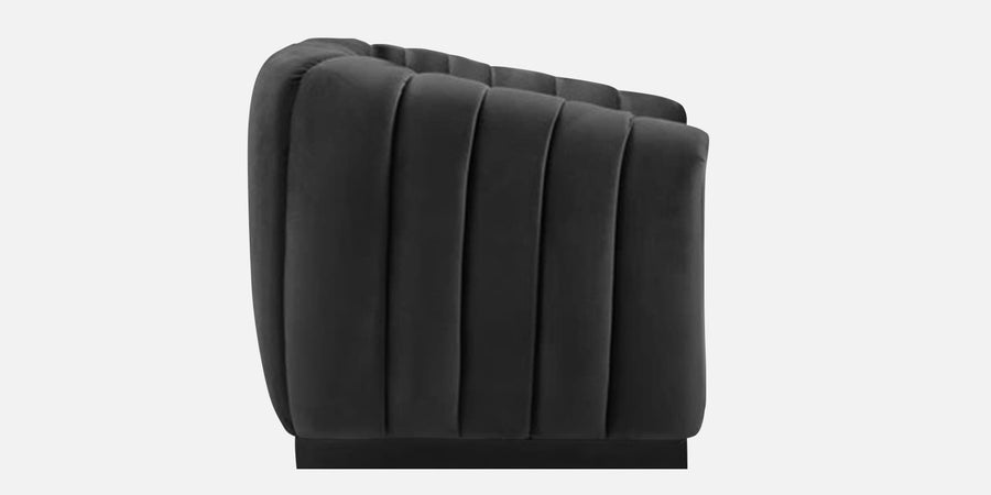 Ferry Velvet 3 Seater Sofa In Hory Grey Colour - Febonic Living