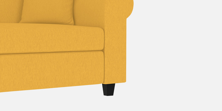 Derado Fabric 2 Seater Sofa In Bold Yellow Colour - Febonic Living