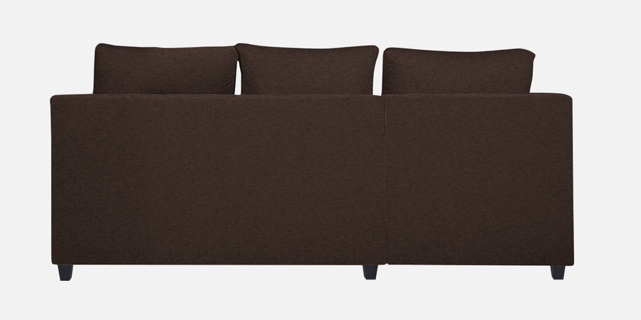 Nebula Fabric Rhs Sectional Sofa 2 Lounger In Coffee Brown Colour - Febonic Living