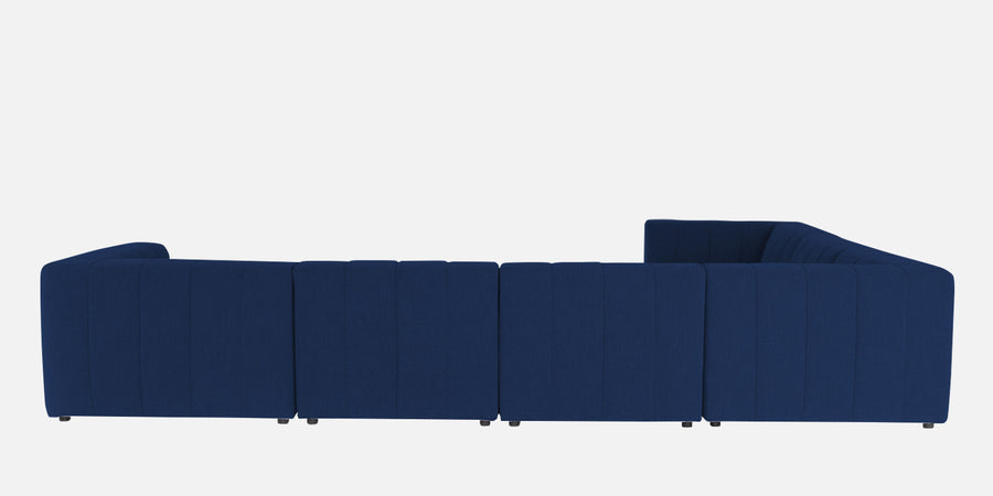 Damo Fabric Lhs 8 Seater Corner Sofa In Royal Blue Colour - Febonic Living