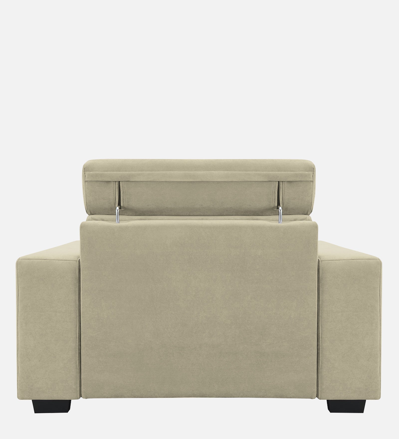 Hiro Fabric 1 Seater Sofa In  Carnival Beige Colour - Febonic Living