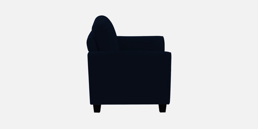 Daroo Velvet 3 Seater Sofa In Dark Blue Colour - Febonic Living