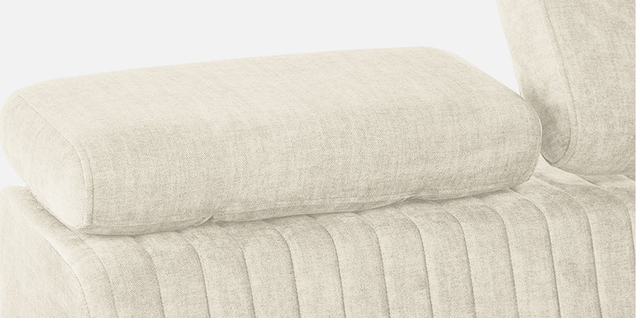Draco Fabric 6 Seater Corner Sofa In Ivory Cream Colour - Febonic Living