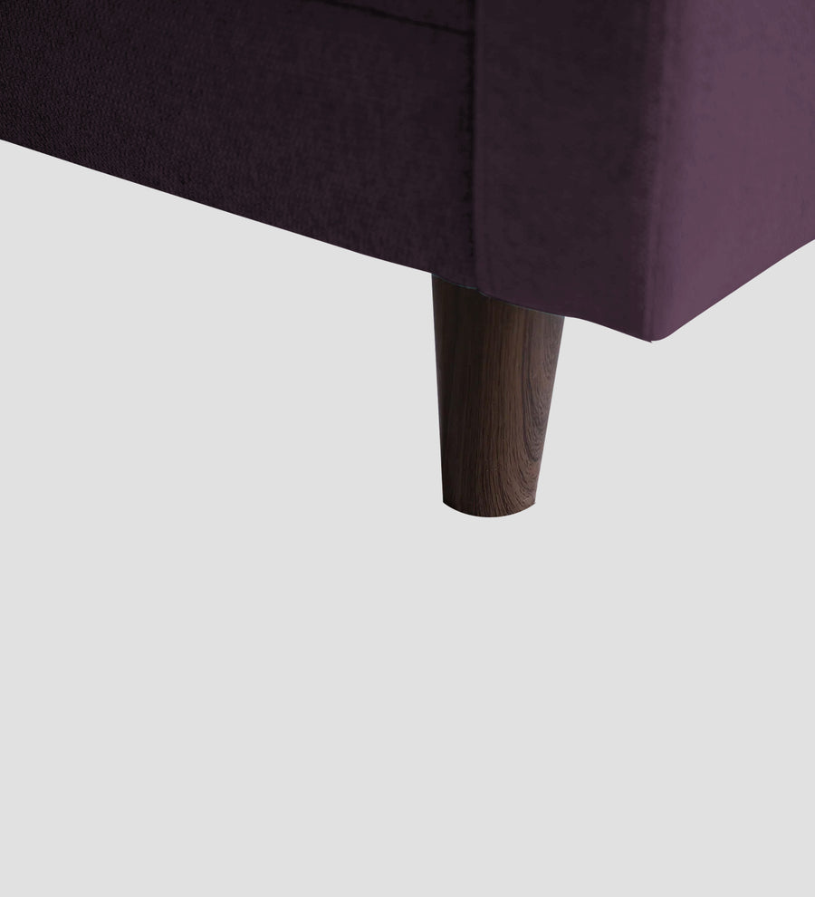 Noha Fabric 1 Seater Sofa In Greek Purple Colour - Febonic Living