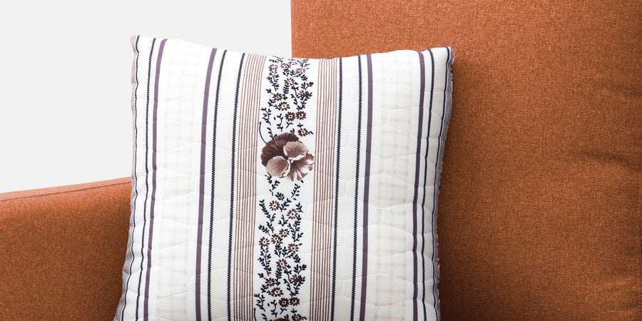 Kevin Fabric 2 Seater Sofa In Vivid Orange Colour - Febonic Living
