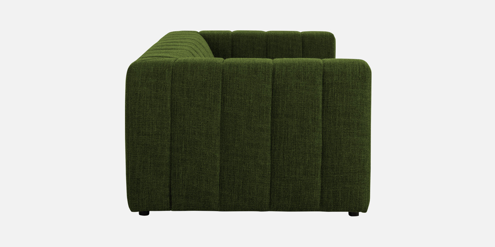 Lara Fabric 3 Seater Sofa in olive green Colour