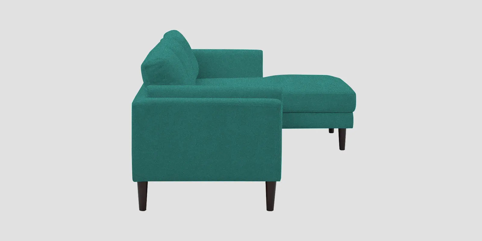 Creata Fabric LHS Sectional Sofa (2+Lounger) In Sea Green Colour Febonic Living